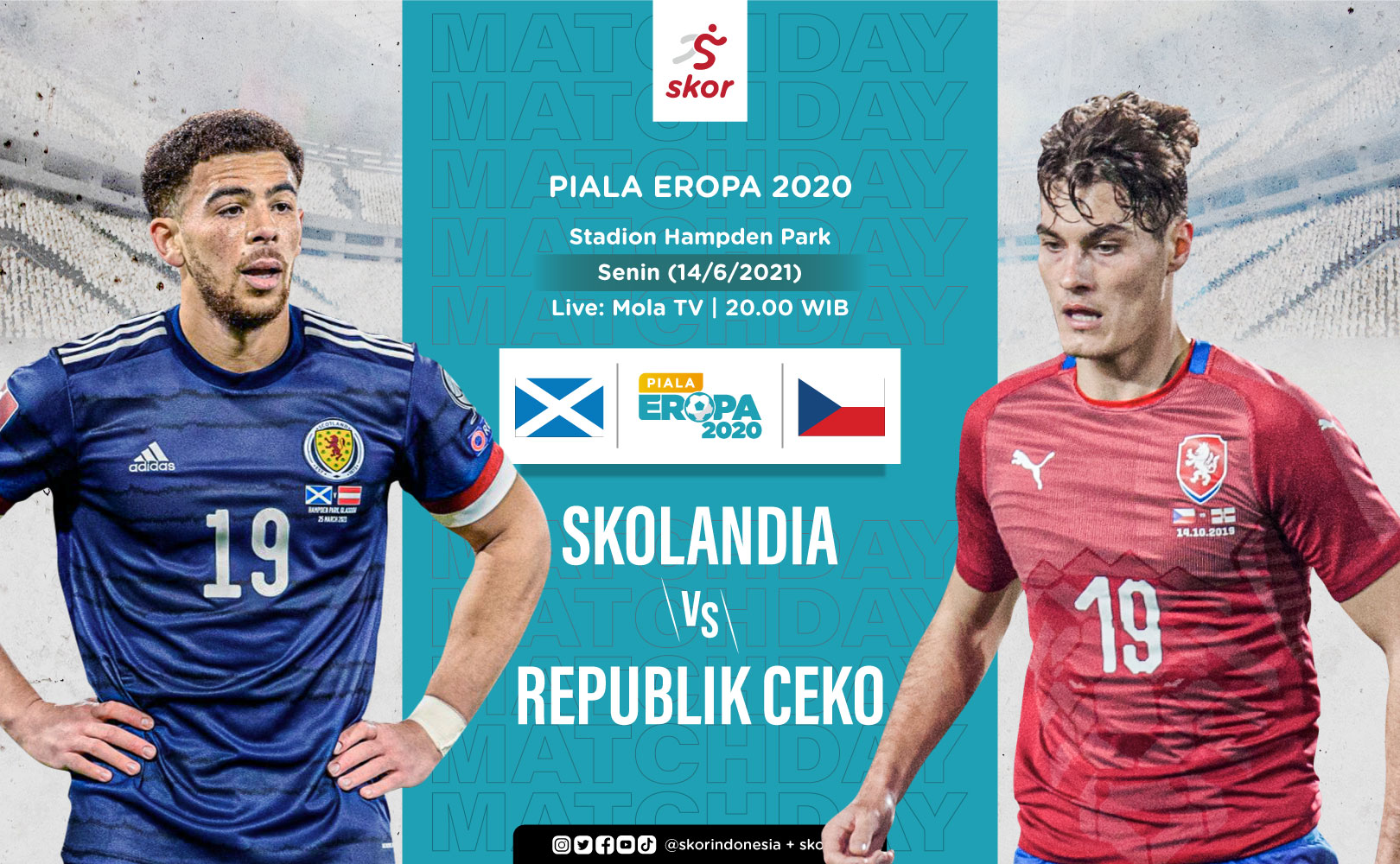 Prediksi Euro 2020 - Skotlandia vs Republik Ceko: Tartan Army Andalkan Pemain Kenyang Pengalaman