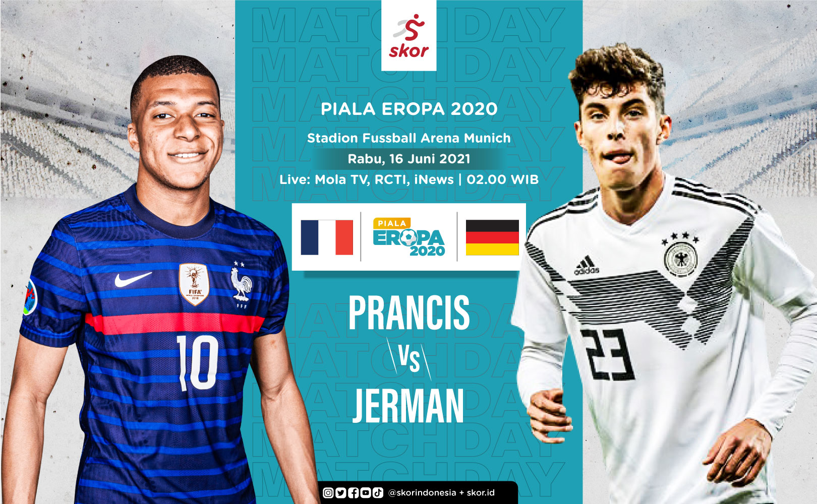 Prediksi Euro 2020 - Prancis vs Jerman: Pertarungan 2 Tim Raksasa