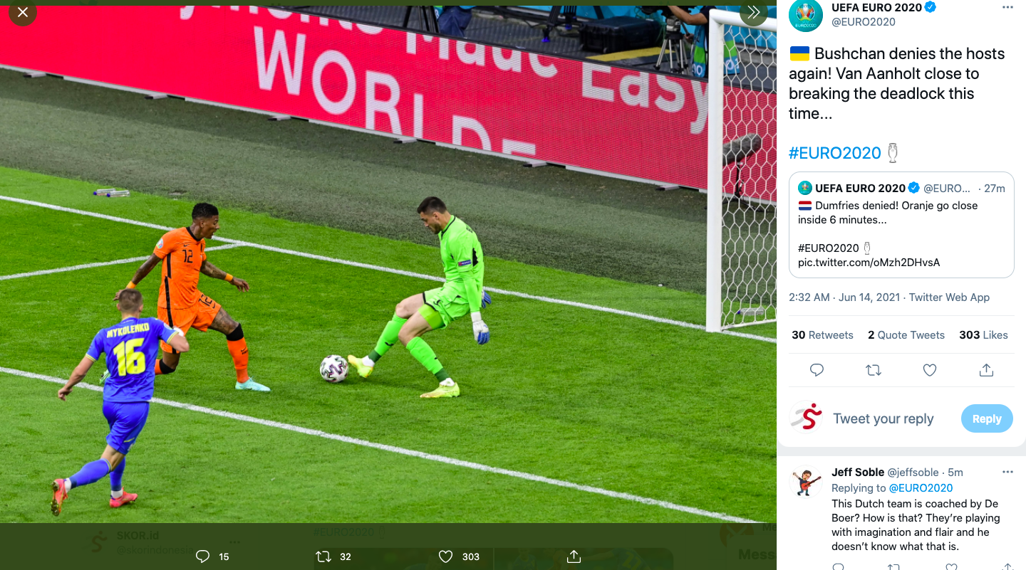 Belanda vs Ukraina: Nyaris Imbang, Frank de Boer Minta Pasukannya Berbenah