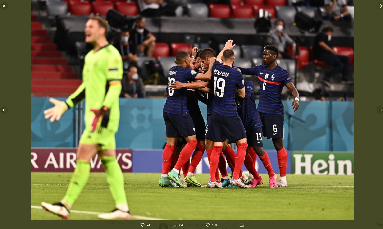 Hasil dan Klasemen Piala Eropa 2020: Portugal dan Prancis Perkasa, Jerman Tertunduk