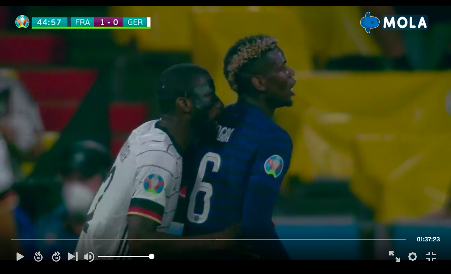 Prancis vs Jerman: Antonio Rudiger Tertangkap Kamera Gigit Punggung Paul Pogba