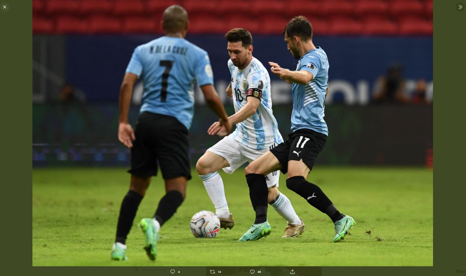 Argentina vs Uruguay: Menang Lagi, Albiceleste Pimpin Klasemen Grup A Copa America 2021