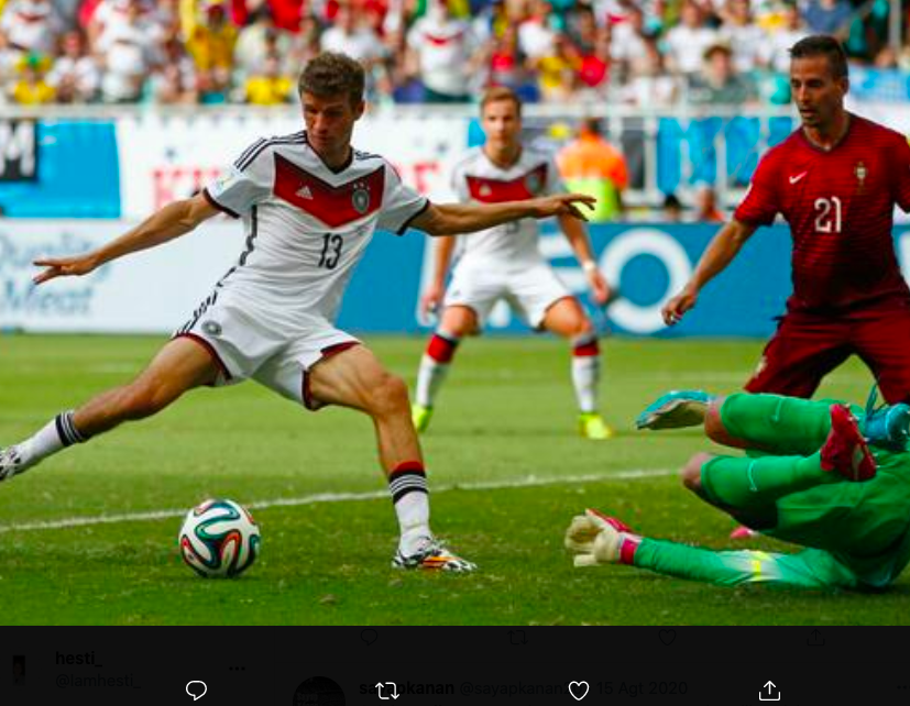 VIDEO: Nostalgia Hattrick Thomas Muller, Bantu Jerman Tekuk Portugal 4-0