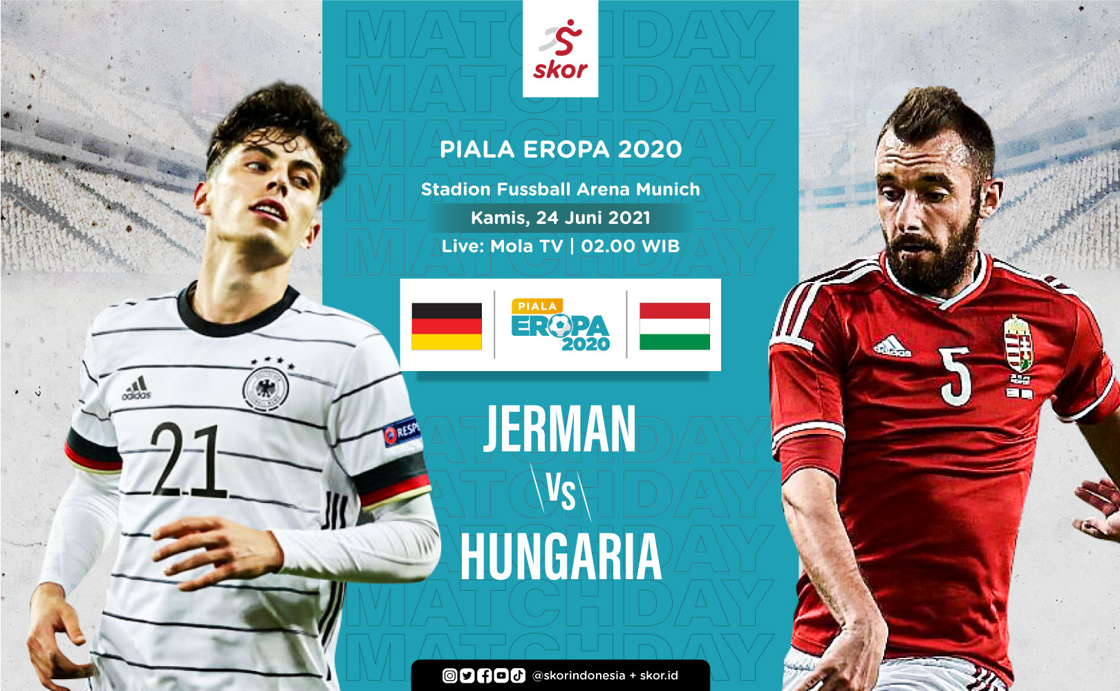 Link Live Streaming Jerman vs Hungaria di Piala Eropa 2020