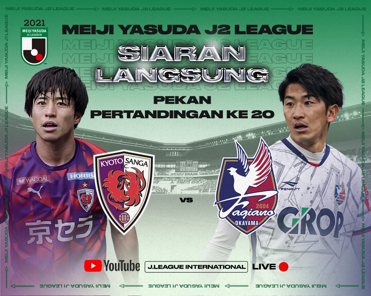 Tonton Gratis Sekarang! J2 League: Kyoto Sanga vs Fagiano Okayama