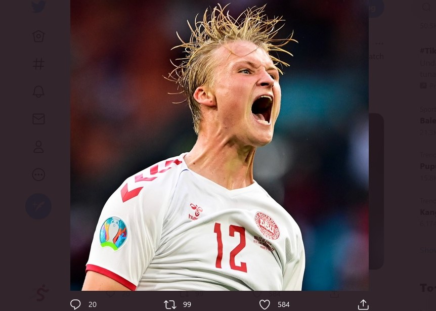 Hasil Wales vs Denmark di Piala Eropa 2020: Menang 4-0, Tim Dinamit ke Perempat Final