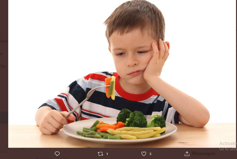 Trik agar Anak-anak Makan Sayur Dua Kali Lebih Banyak