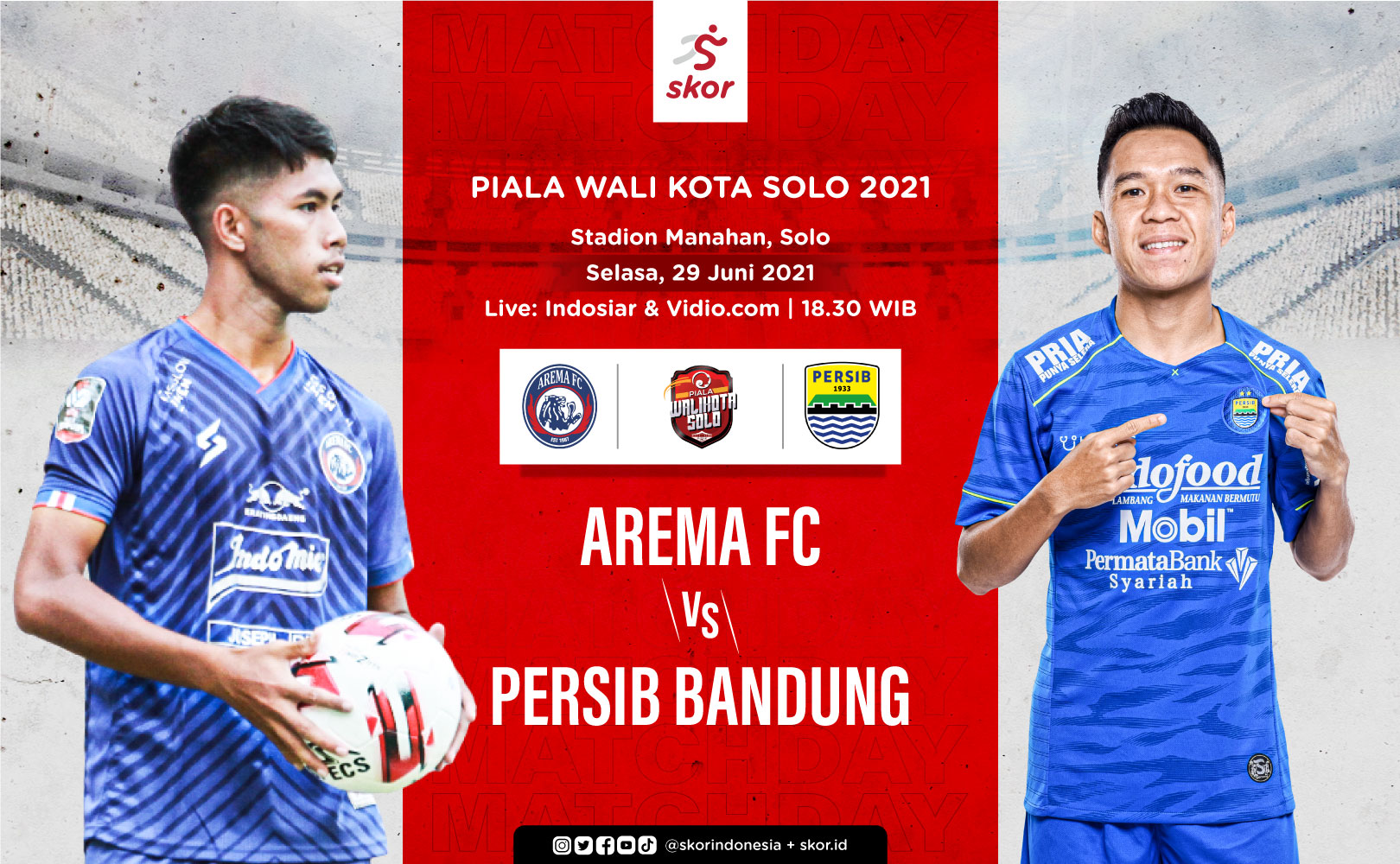 Prediksi Piala Wali Kota Solo: Arema FC vs Persib Bandung