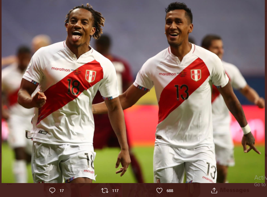 Hasil Venezuela vs Peru: Gol Andre Carrilo Pastikan La Blanquirroja ke Delapan Besar