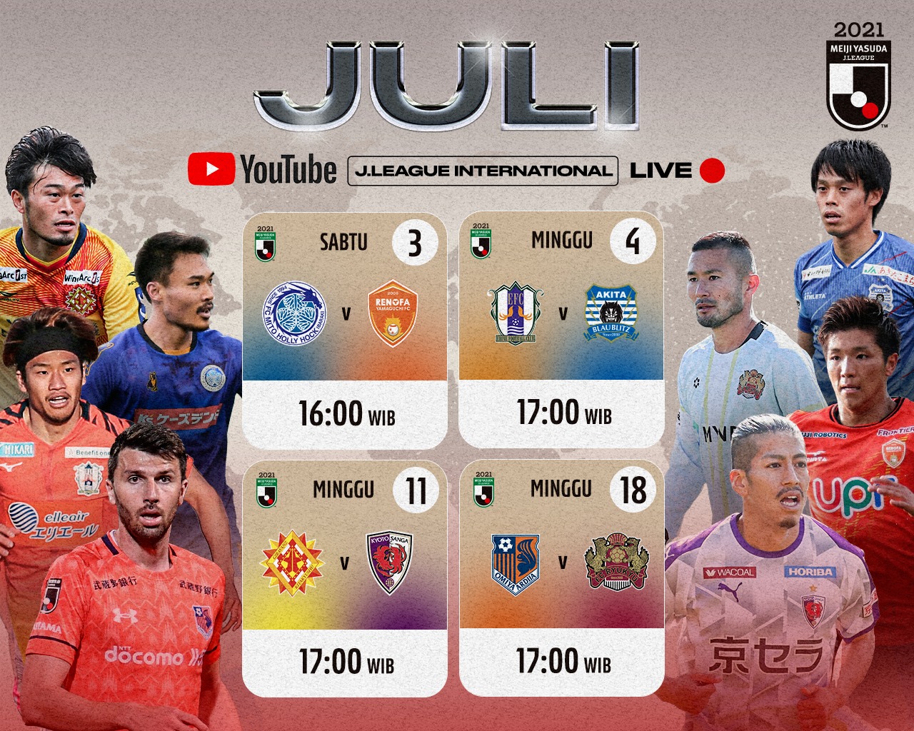 Jadwal Siaran Langsung Gratis J.League Bulan Juli 2021: 4 Laga Penting