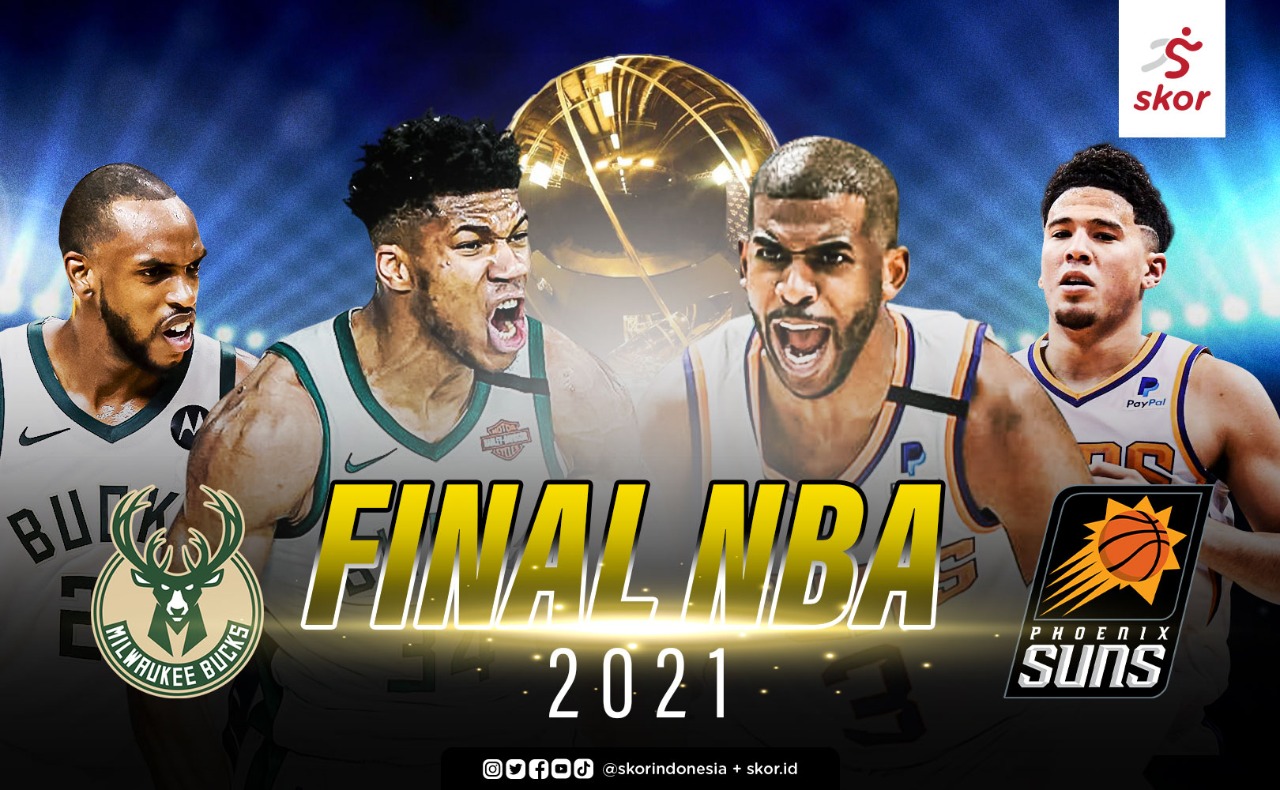 Jadwal Final NBA 2021: Phoenix Suns vs Milwaukee Bucks