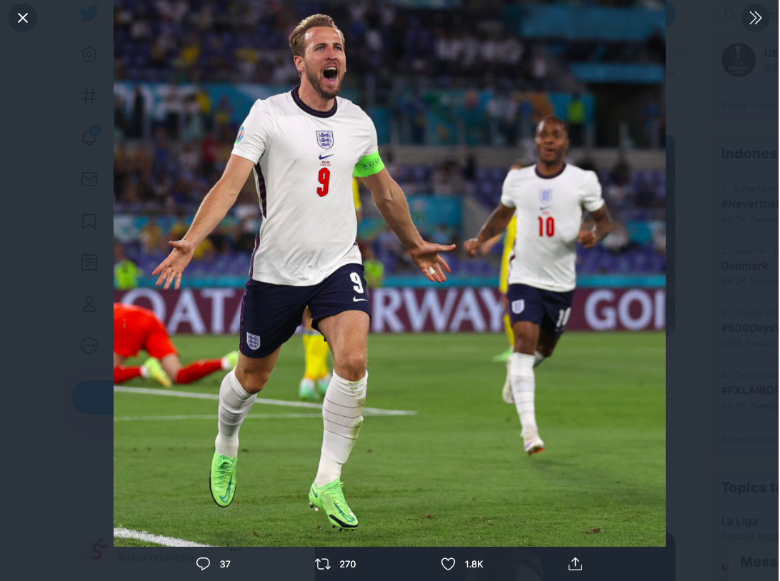 Harry Kane Bertekad Tebus Kekalahan Inggris di Semifinal Piala Dunia 2018
