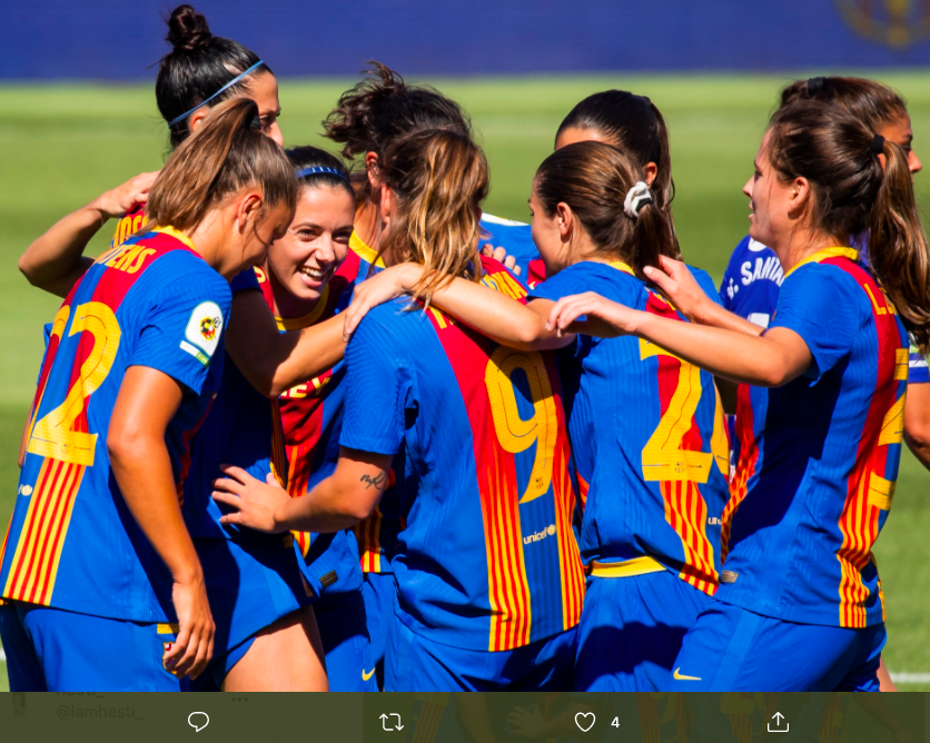 VIDEO: Tak Kalah Ciamik, Berikut Momen Tim Wanita Barcelona Tekuk Eibar 9-1