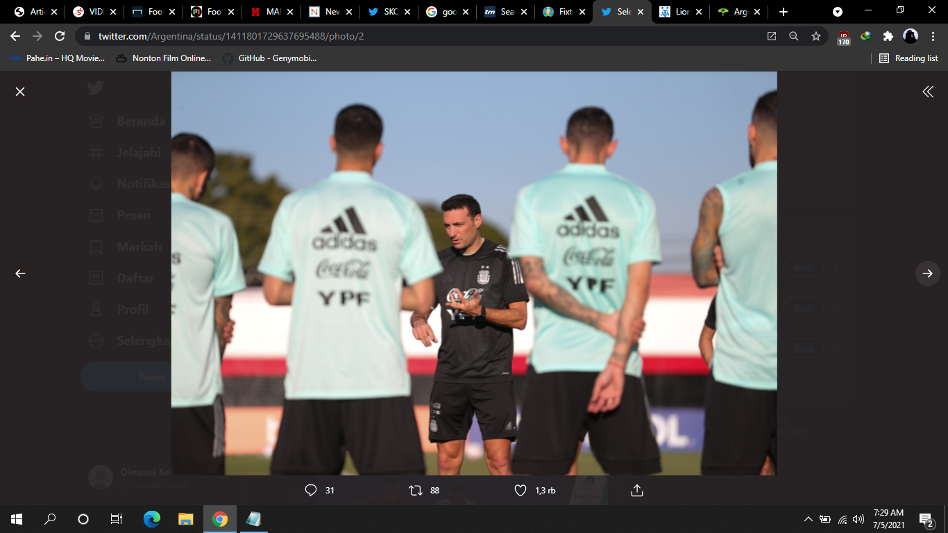 Copa America 2021: Pelatih Argentina Tegaskan Kolombia Bukan Lawan Mudah