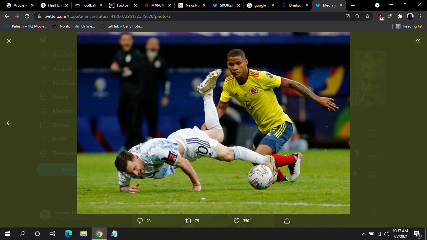 Final Copa America 2021: Brasil Simpan Rencana Hentikan Lionel Messi