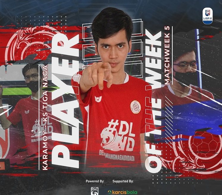 Pemain KS Tiga Naga Raih Player of the Week IFeL Liga 2 2021 Pekan Kelima