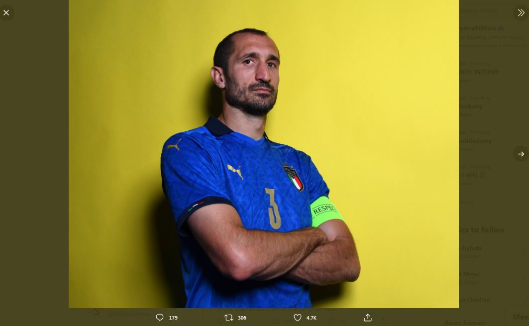 Final Euro 2020: Giorgio Chiellini, Gorila Mengerikan Laga Italia vs Inggris