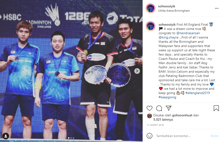 Seperti Indonesia, Malaysia Andalkan Bulu Tangkis Raih Medali di Olimpiade Tokyo