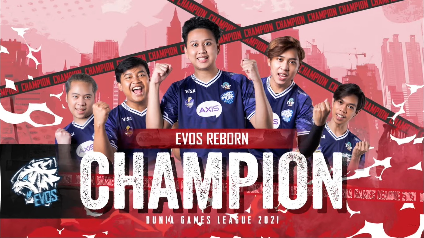 EVOS Reborn Angkat Trofi Dunia Games League 2021