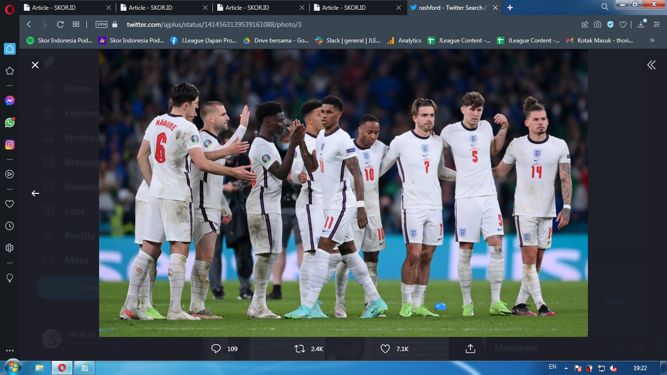 Gagal Penalti di Final Euro 2020, Marcus Rashford Diyakini Segera Bangkit