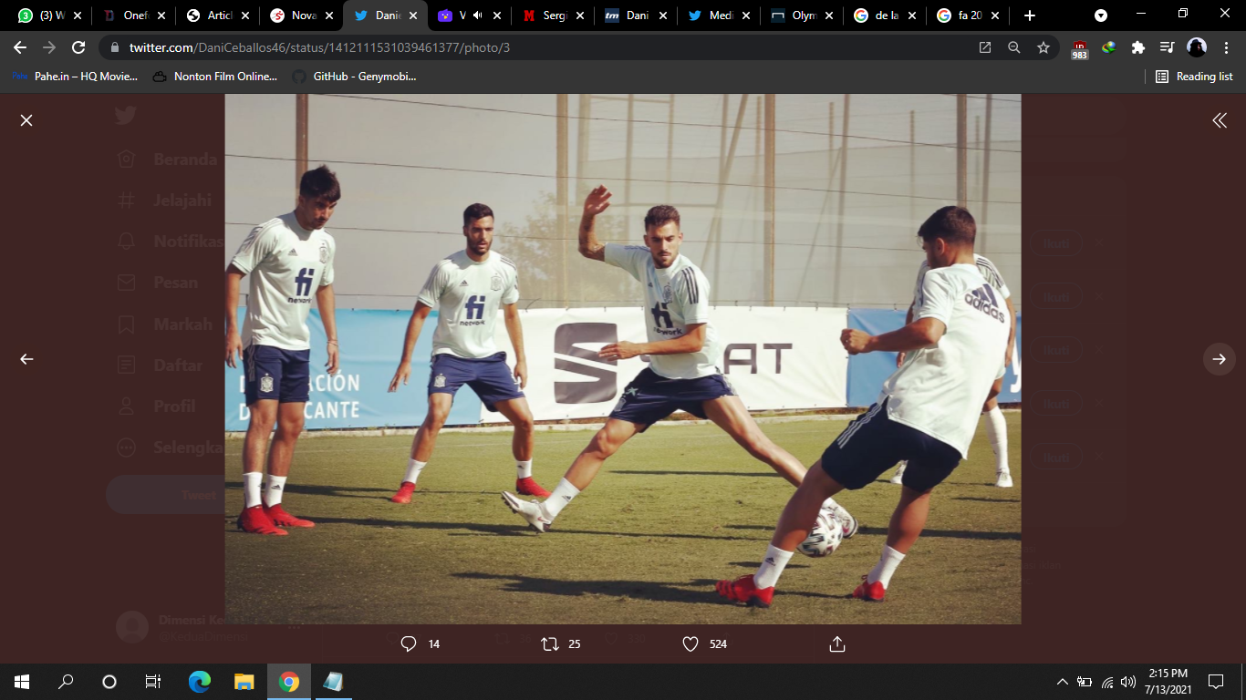 VIDEO: Aksi Dani Ceballos pada Latihan Spanyol Jelang Olimpiade Tokyo