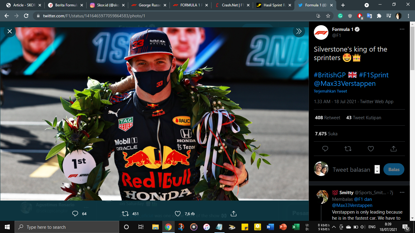 F1 GP Belanda 2021: Panas, Fan Max Verstappen Siap ''Meneror'' Lewis Hamilton di Zandvoort