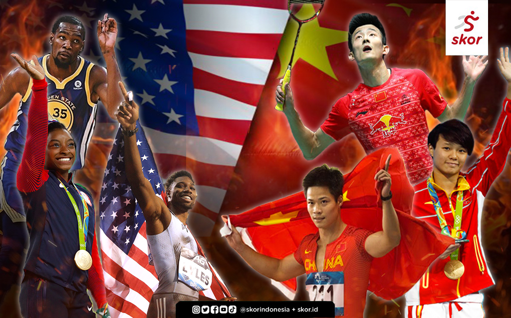 Cina vs Amerika Serikat di Olimpiade Tokyo 2020