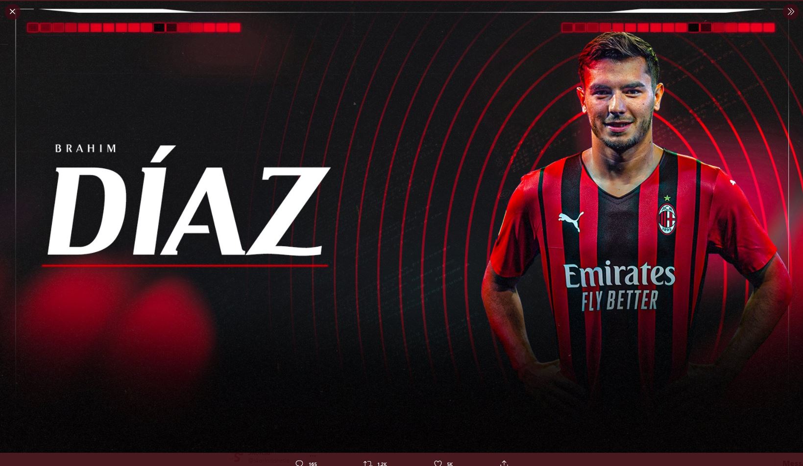 Resmi, AC Milan Kembali Pinjam Brahim Diaz dari Real Madrid