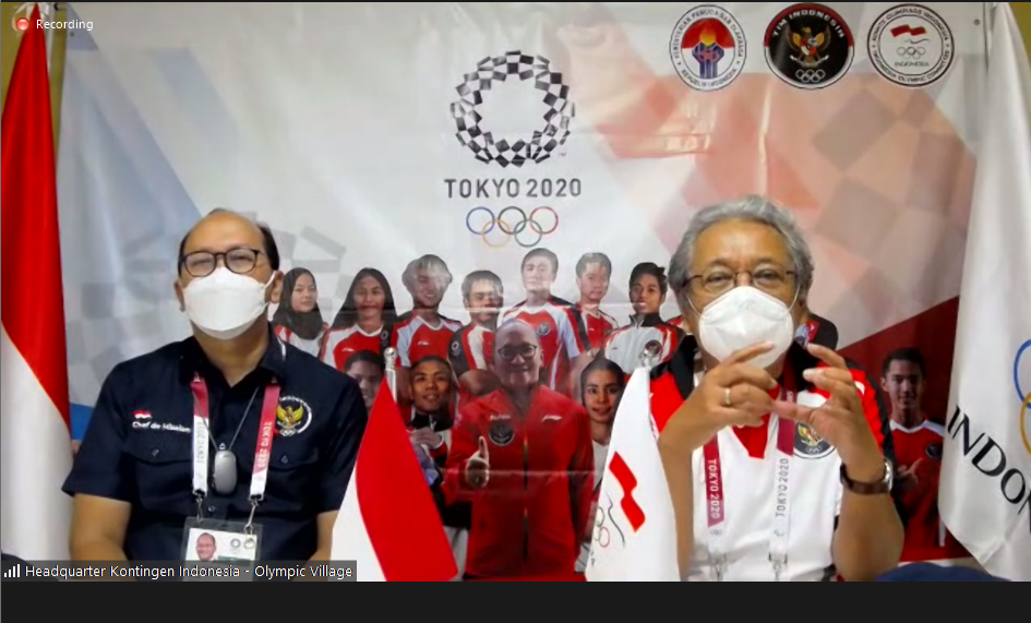 Perjuangan Masih Panjang, CdM Indonesia Terus Kobarkan Semangat Atlet di Olimpiade Tokyo 2020