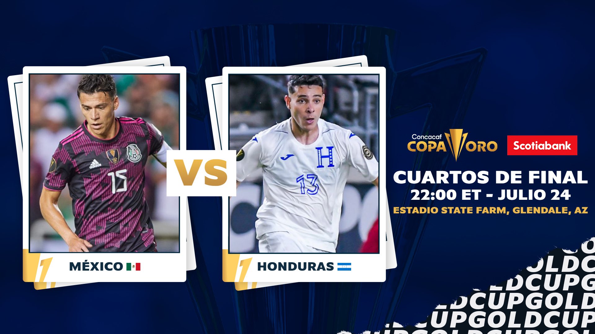 Link Live Streaming Meksiko vs Honduras di Piala Emas CONCACAF 2021