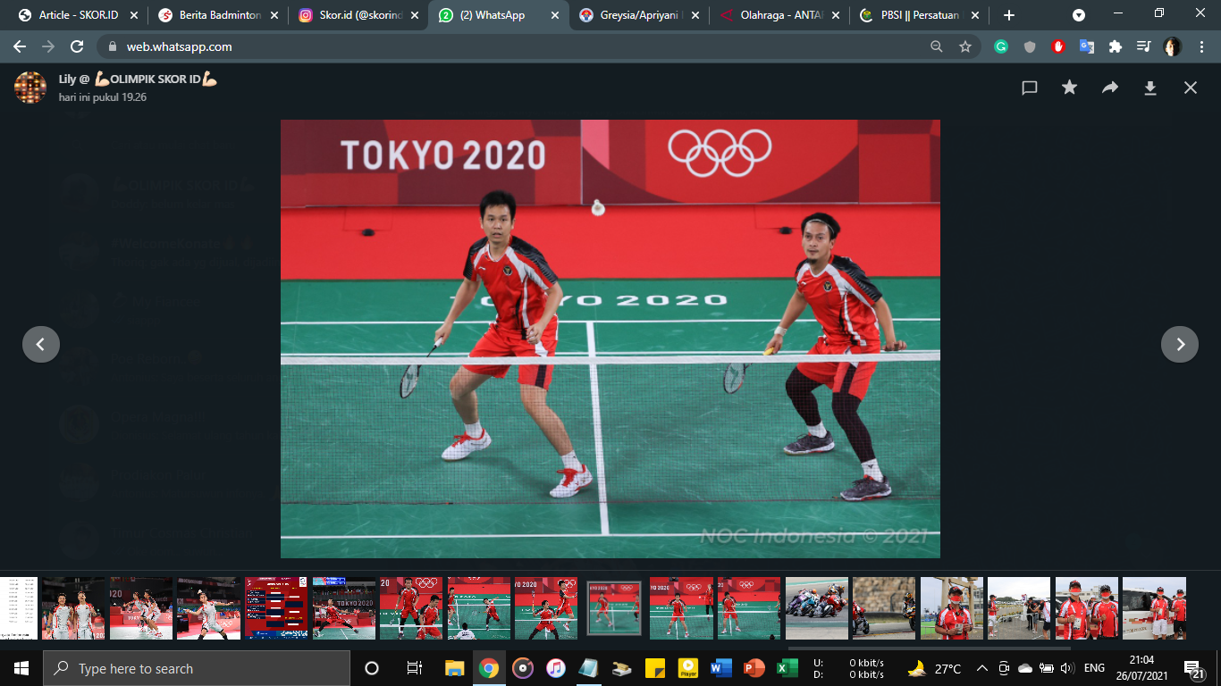 Link Live Streaming Bulu Tangkis Olimpiade Tokyo 2020: Skenario Terakhir Ahsan/Hendra untuk 8 Besar