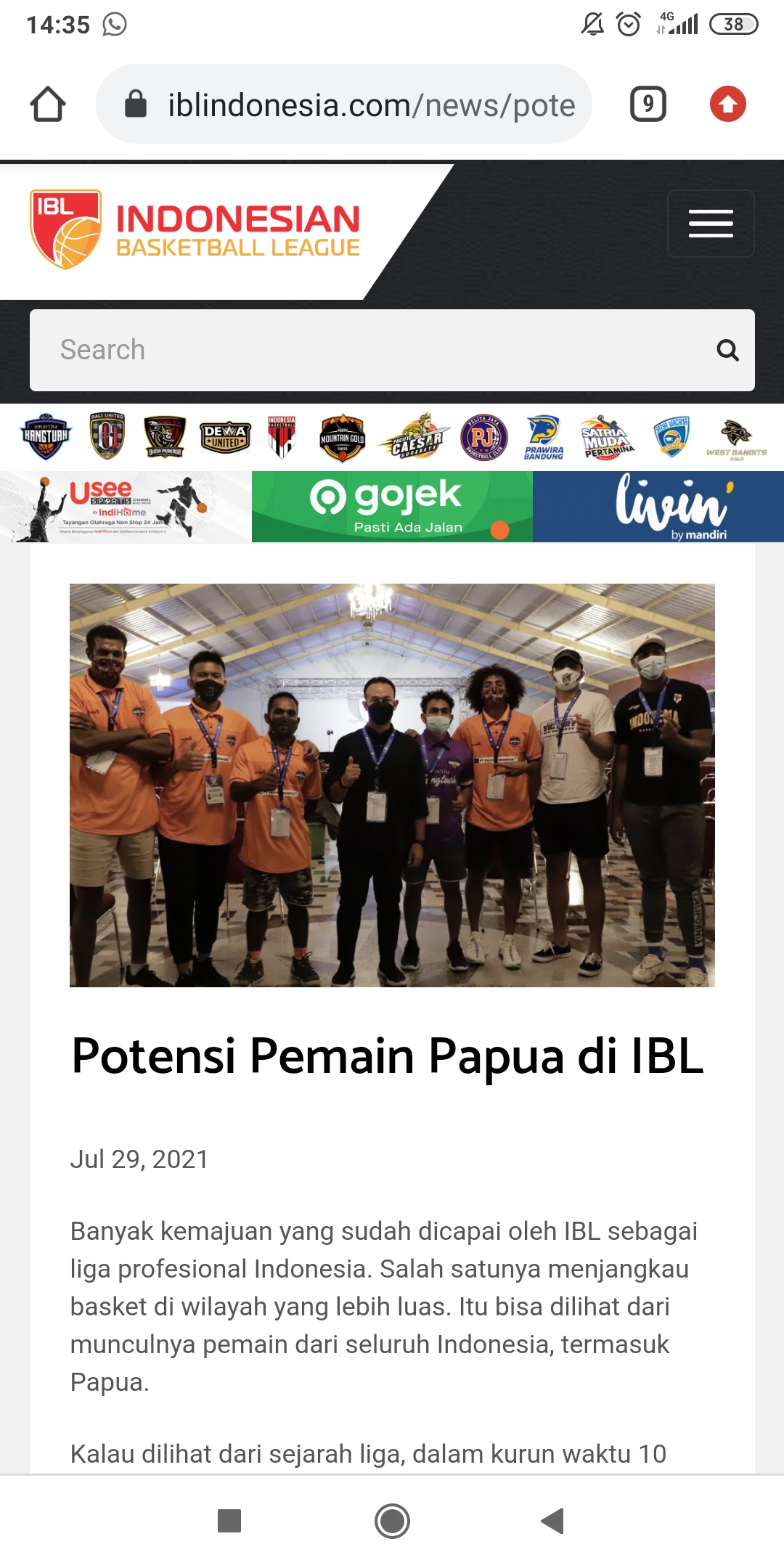 Potensi Pemain Papua di IBL Semakin Nyata