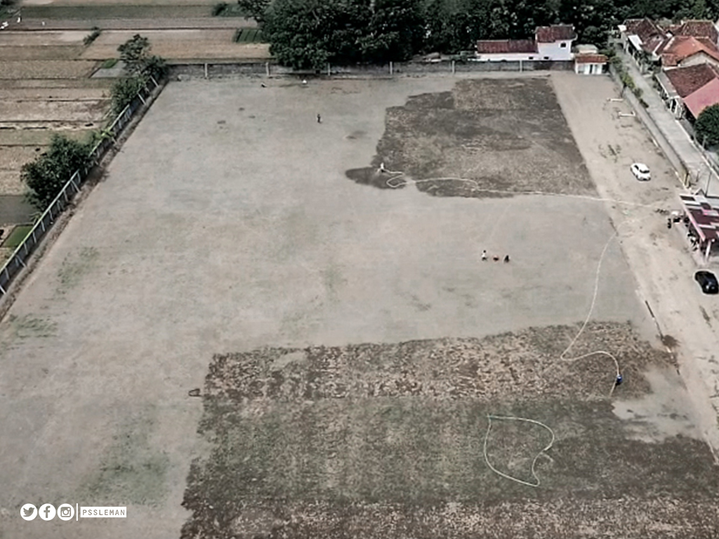 Lapangan Latihan PS Sleman Pakai Rumput yang Diimpor dari Amerika Serikat