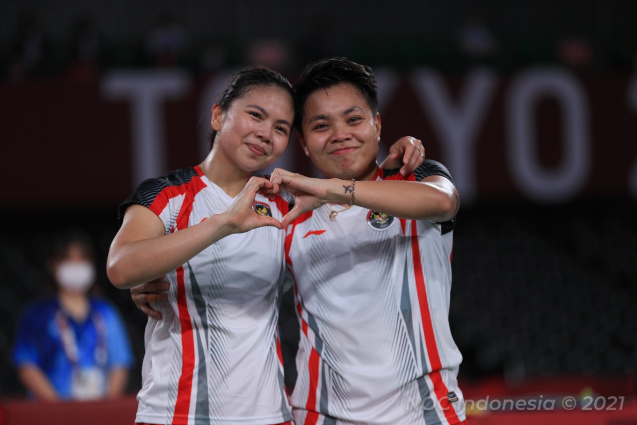 Greysia Polii/Apriyani Rahayu Sabet Emas Olimpiade, Menpora RI Ucapkan Selamat untuk Srikandi Indonesia