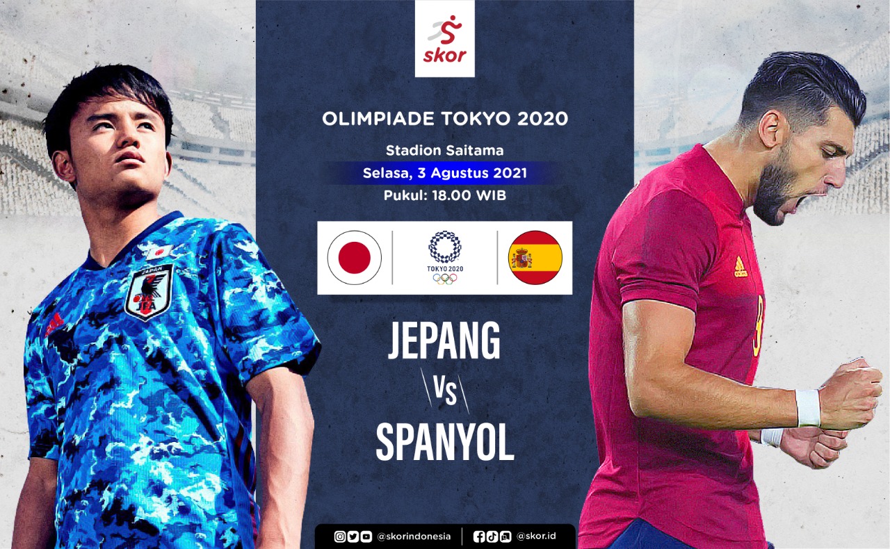Link Live Streaming Semifinal Sepak Bola Putra Olimpiade Tokyo 2020: Jepang vs Spanyol