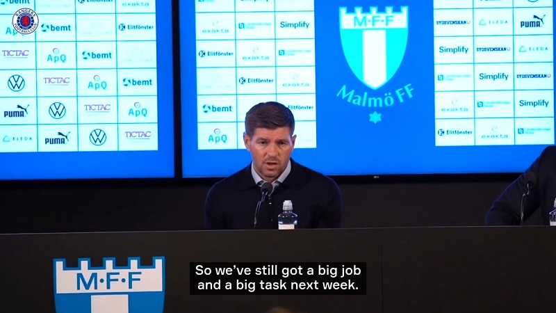 VIDEO: Steven Gerrard Optimistis, Gol Tandang lawan Malmo Bakal Bantu Timnya Lolos