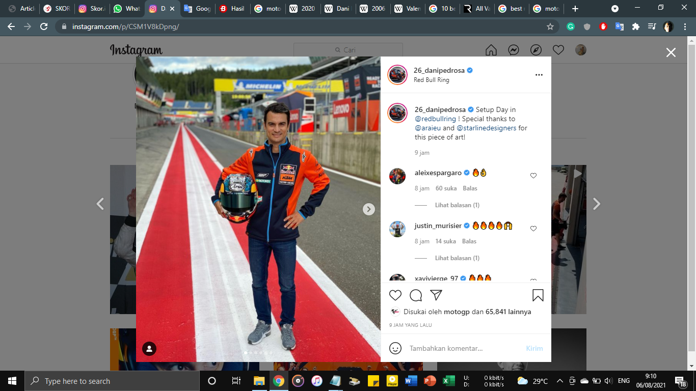Ungkapan Menyentuh Dani Pedrosa atas Keputusan Pensiun Valentino Rossi