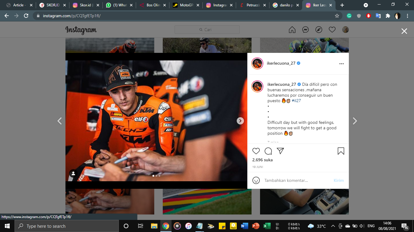 Gagal Total di MotoGP, Iker Lecuona Mengaku Belum Siap