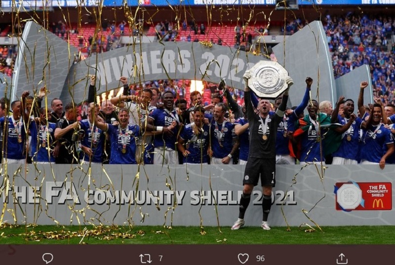 Hasil Leicester vs Man City di Community Shield: Penalti Iheanacho Bawa The Foxes Juara