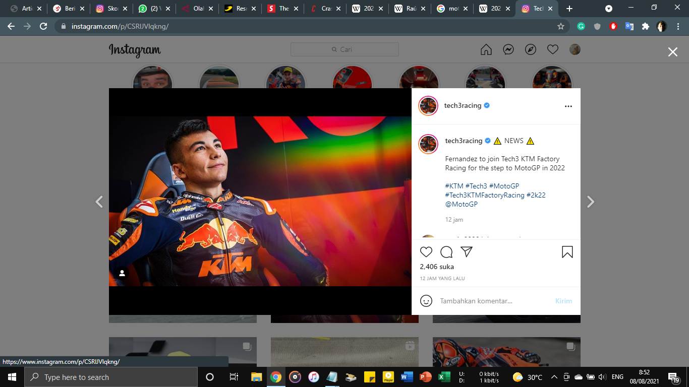Masih Nihil Poin, Raul Fernandez Mulai Kehilangan Rasa Percaya Diri di MotoGP 2022