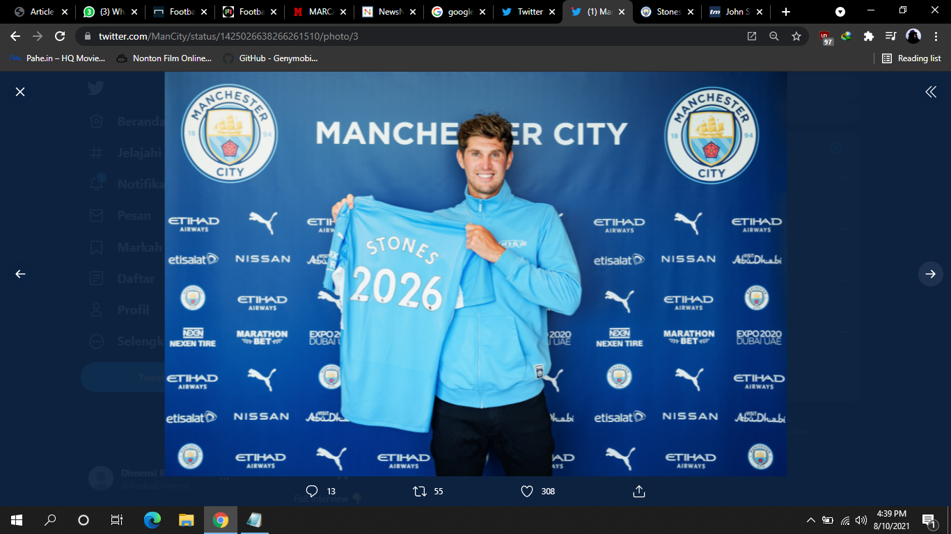 John Stones Sepakati Kontrak Baru di Manchester City