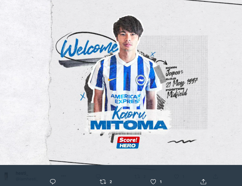 Salam Perpisahan Kaoru Mitoma kepada Kawasaki Frontale