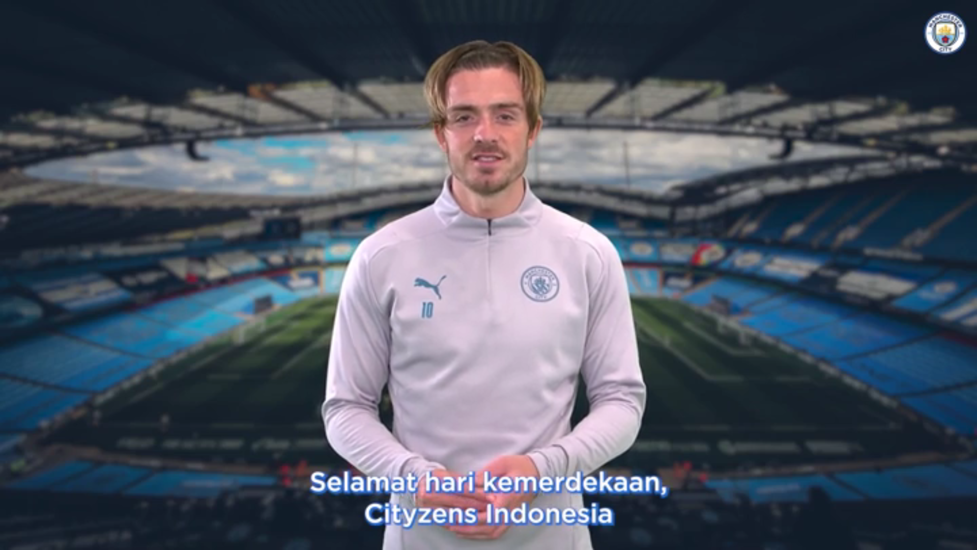 VIDEO: HUT ke-76 RI, Manchester City Ucapkan Dirgahayu Republik Indonesia!