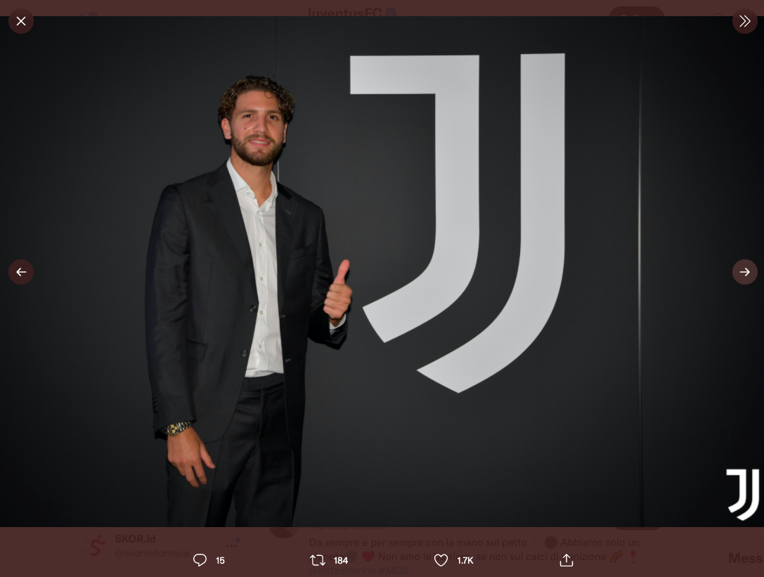Manuel Locatelli: Juventus adalah Mimpi Saya