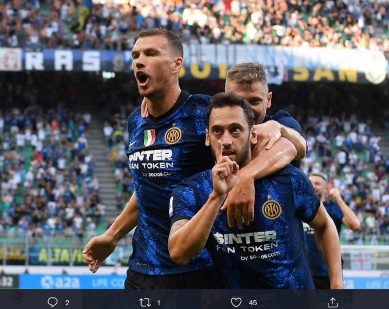 Hasil Inter Milan vs Genoa: Hakan Calhanoglu Cetak Gol dan Assist, I Nerazzurri Menang 4-0
