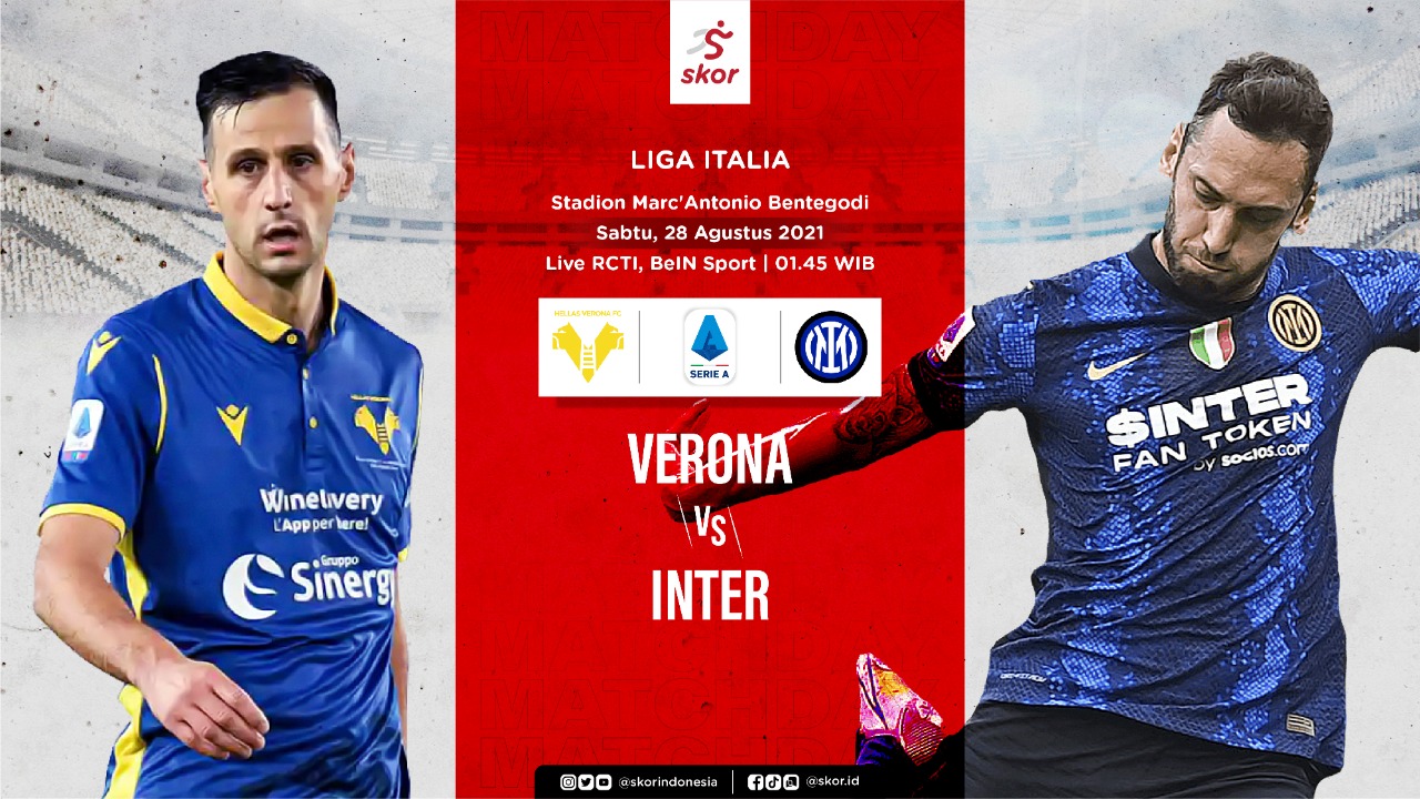 Link Live Streaming Liga Italia: Hellas Verona vs Inter Milan