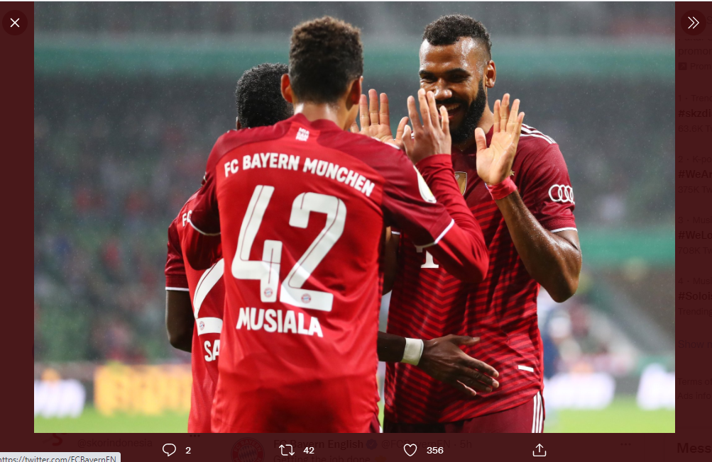 Tanpa Ampun, Bayern Munchen Bantai lawannya 12-0 di Piala Jerman!