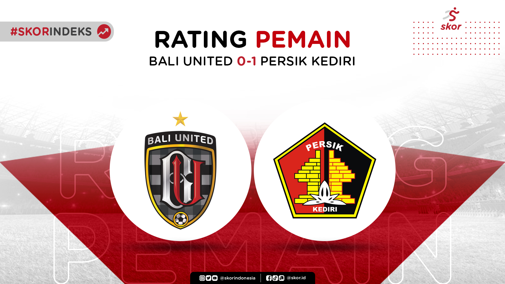 Skor Indeks Liga 1 2021-2022: Rating Pemain Bali United vs Persik Kediri