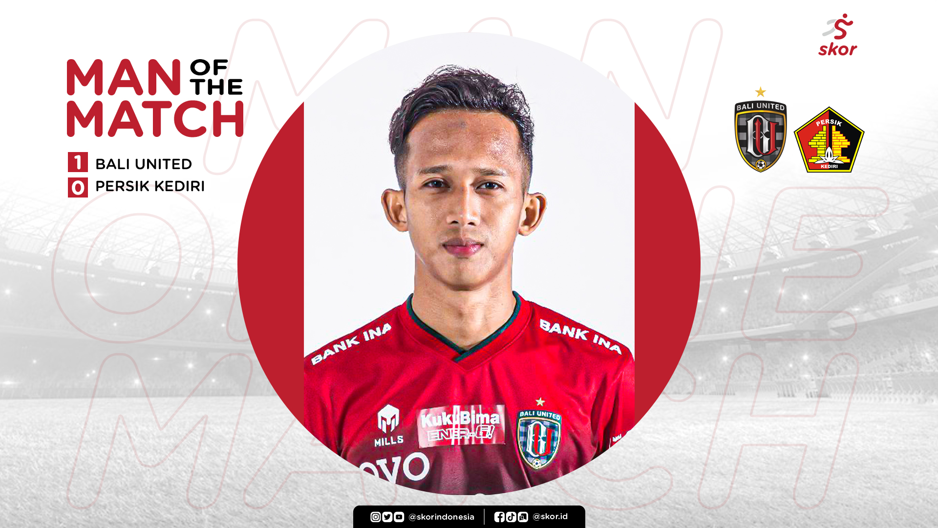 Man of The Match Bali United vs Persik Kediri: M Rahmat