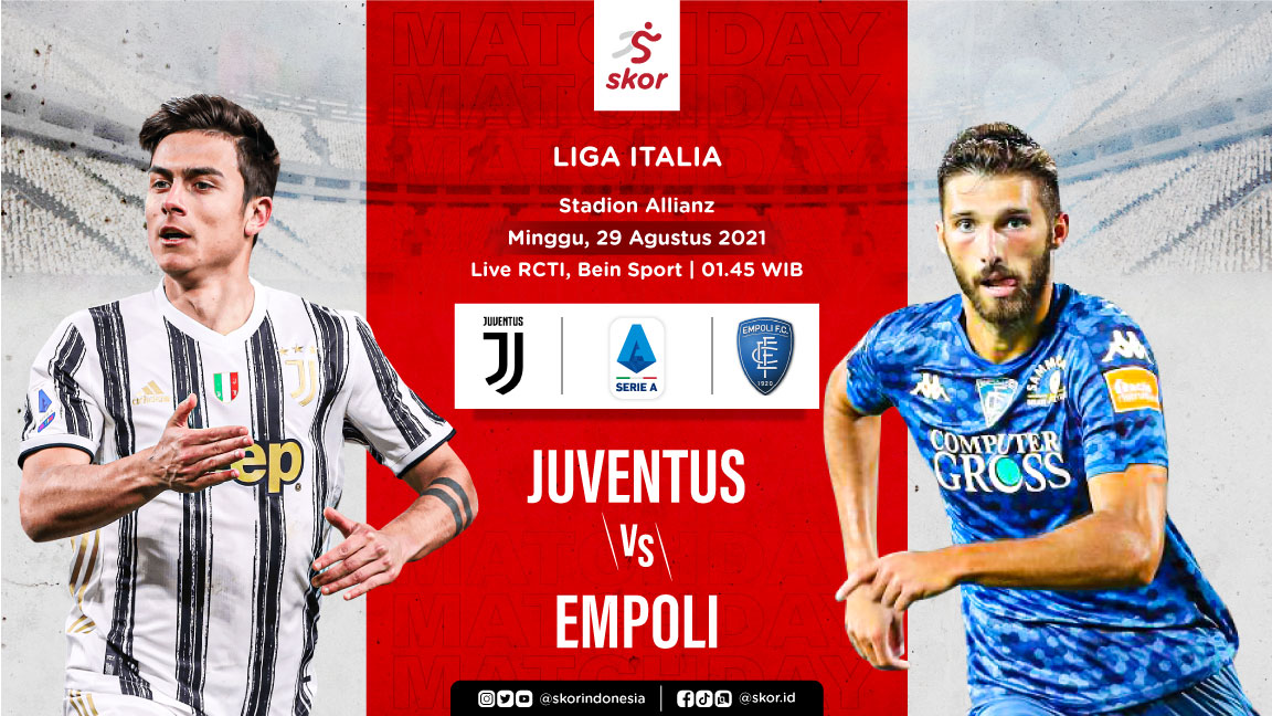 Link Live Streaming Liga Italia: Juventus vs Empoli